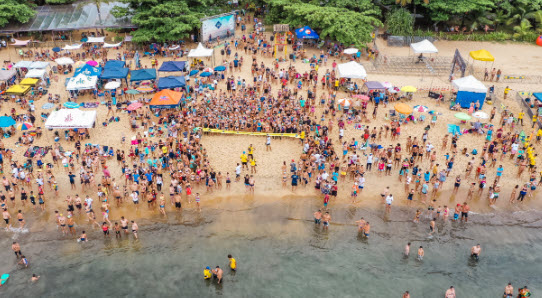 People on the beach